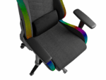 Scaun gaming Genesis TRIT 660, material textil, iluminare RGB, suporta pana la 150 kg, inaltime reglabila, spatar ajustabil, gri - Image 6