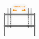 Stand TV mobil Serioux TV15068FW, compatibilitate  dimensiune ecran 50"-86, dimensiuni 1067x801x1725mm, VESA:  200x200, 300x200, 400x200, 300x300, 400x300, 400x400, 600x400, 800x400, 600x600, 800x600, greutate maxima suportata 120 kg, tv reglabil in inaltime, greutate maxima suportata raft, 10 kg - Image 5