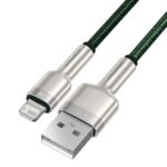 CABLU alimentare si date Baseus Cafule Metal, Fast Charging Data Cable pt. smartphone, USB la Lightning Iphone 2.4A, 2m, verde - Image 2