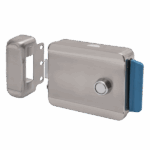 Yala electromagnetica aplicabila cu memorie mecanica. Montare universala: stanga sau dreapta. Deschidere: butuc cu 3 chei in exterior/buton in interior (deschidere manuala sau electrica 12V). Material: inox, SX-09