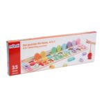 JOC PUZZLE DIN LEMN, 4 IN 1, 35 DE PIESE, MOMKI - Image 3