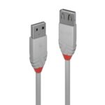 Cablu Lindy LY-36714, USB 2.0 Type A Extension, 3m, Anthra Line - Image 2