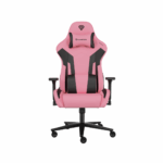 Scaun gaming Genesis Nitro 720, piele ecologica, reglabil pe inaltime, suporta pana la 150 kg, inaltime reglabila 46.5 - 53.5 cm, spatar ajustabil 135°, dimensiuni roti 60mm,  negru/roz