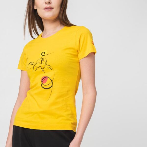 TSHIRT CASUAL F CAL PEGAS YELLOW-XS