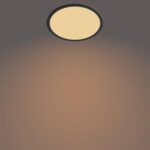 Plafoniera LED Philips Superslim CL550, 3 trepte de intensitate, 15W ,1300 lm, lumina calda (2700K), IP44, 25cm, Negru - Image 3