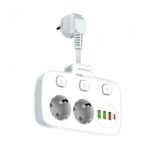Prelungitor tip priza cu  protectie Serioux Quick Charge 3.0, parametri nominali: 2500W-10A(Max) 250V, Intrare: AC100-250V 10A 50/60HZ , Ieșire PD: 5V=3A 9V=2.22A 12V=1.67A 20W (MAX), Ieșire QC: 5V-3A 9V=2A 12V=1.5A 18W (MAX) , Ieșire Auto-ID: 5V-2.4A 12W (MAX) Putere totală: 20W MAX - Image 4