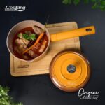 CASEROLA ALUMINIU TURNAT + CAPAC 18x8.5 CM, 1.8 L, NICOLAI TAND, ORIGINI, COOKING BY HEINNER - Image 5