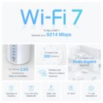 TP-LINK DECO BE65(2-PACK) Sistem Mesh WI-FI 7, BE9300, TRI-BAND, Standarde wireless: IEEE 802.11be/ax 6 GHz, IEEE 802.11be/ax/ac/n/a 5 GHz, IEEE 802.11ax/n/b/g 2.4 GHz, Viteze wireless: BE9300 6 GHz: 5760 Mbps (802.11be), 5 GHz: 2880 Mbps (802.11be), 2.4 GHz: 574 Mbps (802.11ax), 8 x antene interne - Image 5