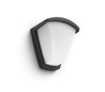 Aplica pentru exterior Philips Kiskadee, 1xE27, max 42W, IP44 ,140x197x212mm, Antracit