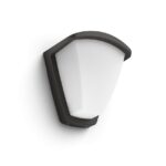 Aplica pentru exterior Philips Kiskadee, 1xE27, max 42W, IP44 ,140x197x212mm, Antracit