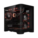 Carcasa 1st PLAYER UV5 Black, RGB, Cube Tower, Black