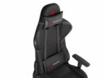 Scaun gaming Genesis Nitro 550 G2, material Synthetic PU + Textil, reglabil pe inaltime, greutate maxima suportata 150 kg, inaltime scaun reglabil 46.5 - 53.5 cm, spatar ajustabil 150°, dimensiuni roti 60mm, negru - Image 19
