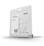 Port blocker Lindy 10xUSB-C (fara cheie), alb