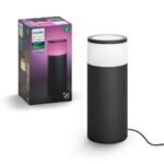 Stalp LED RGB extensie pentru iluminat exterior Philips Hue Calla, 8W(49W), 590 lm, lumina alba si color (2000-6500K), IP44, 252x104mm, Negru - Image 13
