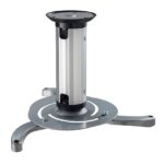 Suport de tavan telescopic Sopar Medusa II 23068, inaltime fixa de instalare de 13 cm, suporta pana la 10 kg, grad de inclinare de +/- 15°, rotatie 360°, din otel, argintiu