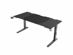 Birou gaming Genesis Holm Modular 160, material lemn/metal, reglabil pe inaltime 70 - 90 cm, iluminare RGB, management cabluri, negru - Image 6