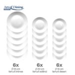 SERVICIU MASA DIN OPAL ALB 18 PIESE, ELYA, ART OF DINING - Image 3