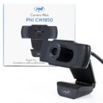 Camera Web PNI CW1850, rezolutie video Full HD, USB 2.0, Negru