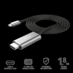 Cablu Trust Calyx, USB-C to HDMI, 1.8m, negru - Image 2