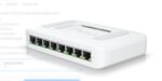 Ubiquiti UniFi 8 port switch, USW-LITE-8-POE, 8 x 10/100/1000 Mbe RJ 45 ports, 4 x POE, 8 Gbps, buget POE: 52W, SMB layer 2 PoE GbE switch, dimensiuni: 99.6 x 163.7 x 31.7 mm. - Image 3