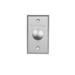 Buton de iesire incastrabil ND-EB05; Iesire contact: NO/NC; Tensiune: 250Vac; 2A; Auto reset; Material: aluminiu; Dimensiuni: (L x W x H) 86 x50 x 40mm;