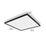 Panou LED Philips Hue Aurelle SQ, Bluetooth, 39W, 3750 lm, luminaalba(2200-6500K), IP20, 60cm, Aluminiu, Negru, Intrerupator cu variatorinclus - Image 2