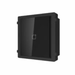 Modul cititor de card Mifare pentru videointerfon modular Hikvision DS-KD-M; deschidere usi cu card acces Mifare 13.56 MHz (cardurile nu suntincluse); iluminare pe timp de noapte; protectie IP 65; Dimensiuni: 98.5mm × 100 mm × 33.7 mm; Temperatura de functionare: -40°C to +60°C;