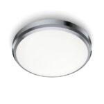 Plafoniera LED Philips Doris CL257, 6W, 640 lm, lumina neutra (4000K) ,IP44, 22cm, Metal/Plastic, Crom