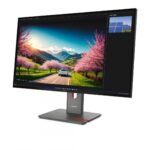 Monitor  LenovoThinkVision P32UD-40 Monitor; 31.5"IPS, UHD (3840x2160), 16:9, Brightness: 350 cd/m², Contrast ratio: 1500:1, Response time: 4ms GtG (Extreme mode) / 6ms GtG (Typical mode), Dot / Pixel Per Inch: 140 dpi, Color Gamut: 98% DCI-P3, 99% sRGB, 99% BT.709, View angle: 178° / 178°, Stand