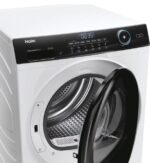 Uscator de rufe Haier HD80-A3959-S, Pompa de caldura cu compresor inverter, 8kg,clasa A+++, WIFI-app hOn, 11 programe +app, alba - usa neagra - Image 2