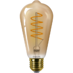 Bec LED vintage (decorativ) Philips Classic Gold Bulb ST64, EyeComfort ,E27, 4W (25W), 250 lm, lumina calda (1800K), dimabil, cu filament