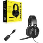 Casti Gaming Head-band Corsair HS55 SURROUND, Wired, Negru - Image 4