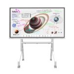 Stand mobil de podea Neomounts 55"-86" 76kg VESA 100x100 - 900x600 alb - Image 2