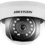 Camera supraveghere Hikvision Turbo HD dome DS-2CE56H0T-IRMMF(2.8mm)(C); 5MP, rezolutie: 2560 × 1944@20fps, iluminare: 0.01 Lux@(F1.2, AGC ON), 0 Lux with IR, lentila fixa: 2.8mm, unghi vizualizare: horizontal FOV: 85°, vertical FOV: 63°, diagonal FOV:110°, distanta IR: 20metri, Smart IR, Digital
