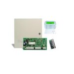 Centrala PC1616, 14 zone + o zona pe tastatura, DSC PC 1616-E ICON, Tastatura ICON PK5501 si modul de extensie PC5108 incluse, 2 partitii, Nu include transformator