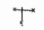 Suport dublu monitor Serioux, MM1903A, mobil, tilt:+/- 90 °, swivel: 180 ° , rotatie 360°, VESA: 75×75 / 100×100mm, compatibilitate 10"-27" , reglabil pe inaltime: 400mm ,extensie braț: 415mm ,greutate maxima suportata 8 kg, culoare negru - Image 2