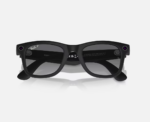 Ray-Ban Meta Wayfarer AI Glasses Matte Black/Polar Gradient Graphite (Large) - Image 5