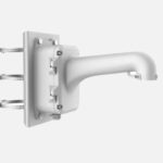 Suport de montaj pe stalp pentru camere PTZ DS-1604ZJ-BOX-POLE, material aliaj de aluminiu si metal, dimensiuni: 456.5 mm × 314 mm × 194.9 mm, greutate: 5.7 kg