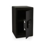 Seif compact de inalta siguranta, Yale, 400x350x340 mm,  YSEB/400/EB1; Caracteristici: Ușa tăiată cu laser-întărită cu placă armată anti- forare; Mecanism deschidere ușă automat; Încuietoare motorizată cu  nivel de securitate ridicat; Blocare timp de 1min în cazul introducerii unui cod greșit de 3