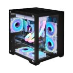 Carcasa 1STPLAYER MV5 Cube Tower ARGB NEGRU - Image 3