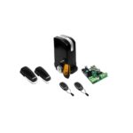 KIT GALO500 230 VAC 450N 600 KG Motor brushless GALO500: Tehnologie motor: BLDC Tip reductie motor: Irreversibil Clasa de protectie: IP44 Alimentare: 230 Vac - 50/60 Hz Putere motor: 36 Vdc Alimentare placa de control 21/26 Vac Curent nominal: 7A Curent maxim absorbit: 12A Putere nominala: 260W