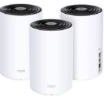 TP-Link AX6000 whole home mesh Wi-Fi 6 System, Deco X80(3-pack); Dual- Band, Standarde Wireless: IEEE 802.11ax/ac/n/a 5 GHz, IEEE 802.11ax/n/b/g 2.4 GHz, viteza wireless: 5 GHz: 4804 Mbps, 2.4 GHz: 1148 Mbps, Locuințe cu 4-7+ camere, 4×4 MU-MIMO, interfata: 1× Port de 2.5 Gbps + 2× Porturi Gigabit.