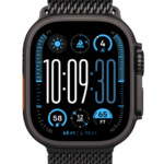Apple Watch Ultra 2 GPS + Cellular 49mm Black Titanium Case with Black Titanium Milanese Loop - S
