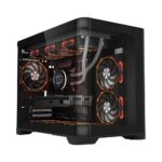 Carcasa 1st PLAYER UV6, RGB, Cube Tower, Black - Image 4