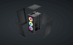 Carcasa CORSAIR 2000D RGB AIRFLOW, RGB, Micro Tower, Black - Image 3