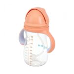 Cana cu pai tritan, orange, 300ml, U-Grow - Image 3