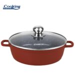 CRATITA ALUMINIU TURNAT+CAPAC 28x7.5 CM, 4.1 L, CALABRIA, COOKING BY HEINNER - Image 2