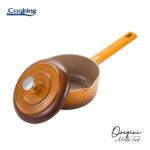 CASEROLA ALUMINIU TURNAT + CAPAC 18x8.5 CM, 1.8 L, NICOLAI TAND, ORIGINI, COOKING BY HEINNER - Image 2