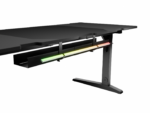 Birou gaming Genesis Holm Modular 180, material lemn/metal, reglabil pe inaltime 70 - 90 cm, iluminare RGB, management cabluri, negru - Image 5