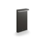 Stalp LED pentru iluminat exterior Philips Bustan, 2x4.5W (70W), 1000lm ,lumina calda (2700K), dimabila, IP44, 400x220x90mm, Antracit - Image 3